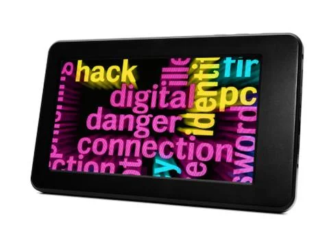 Digital danger connection Stock Illustration