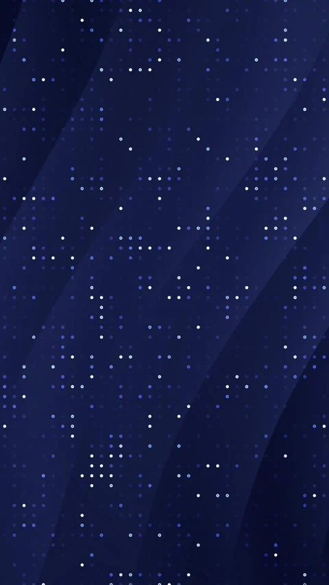Digital dark blue technology background, glowing blinking dot matrix and dynamic Stock Footage 313090524