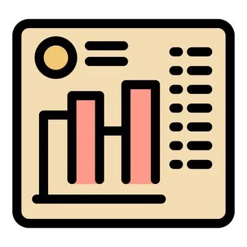 Digital dashboard displaying growing bar chart and data analysis Stock Illustration