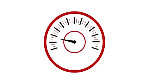 Digital Dashboard Speed Meter Animation with Minimal Design Elements Stock Footage 315770446