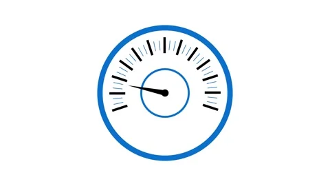 Digital Dashboard Speed Meter Animation with Minimal Design Elements Stock Footage 315770453