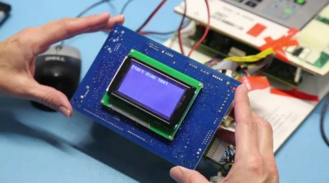 Digital dashboard testing Stock Footage 61130775