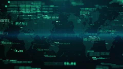 Digital Data Abstract Background with Technology Digital Cyberspace. Stock Footage 234259711