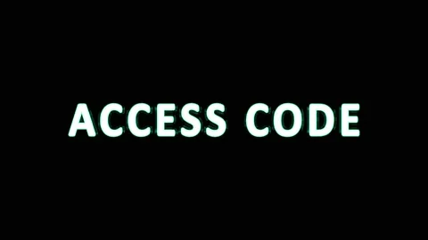 Digital data access code security on black background with glowing text and.. Stock Footage 344036319