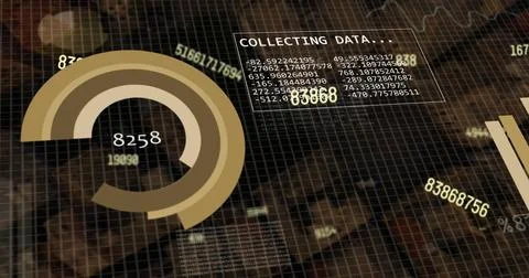 A digital data analysis concept is depicted Stock Photos