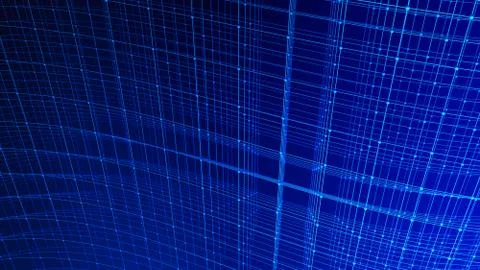 Digital data and network connection triangle lines and spheres in technology  イラスト素材