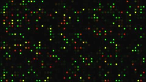 Digital Data Array Illuminating Genetic Sequencing Results Stock-Illustration