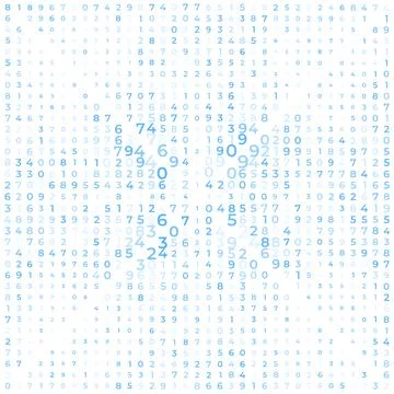 Digital data array, lots of numbers digits in Digital Pattern, abstract mat.. イラスト素材