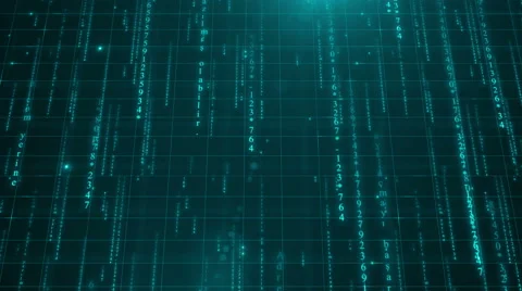 Digital data background 4K (More than 35 ) space green Stock Footage 52141187