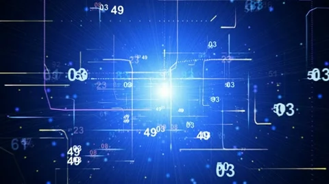 Digital data bank ( Series 3 - Version from 1 to 12 ) Stock Footage 10734157