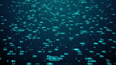 Digital Data of Big Data Mining Analytics Information Technology Stock Footage 276948861