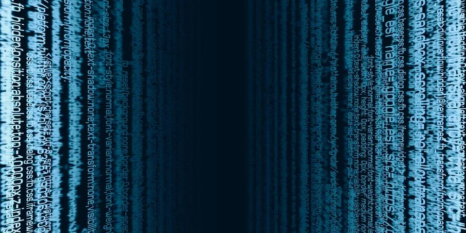 Digital data Binary data code Terms of security of technology information Con Stock Illustration