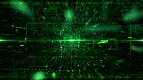 Digital Data Binary Structure Video stock 260539967