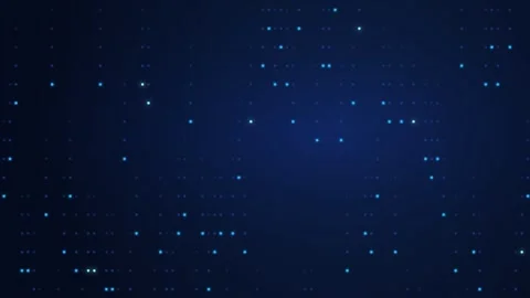 Digital Data Blocks Flow Technology Background Animation Stock Footage 337038244