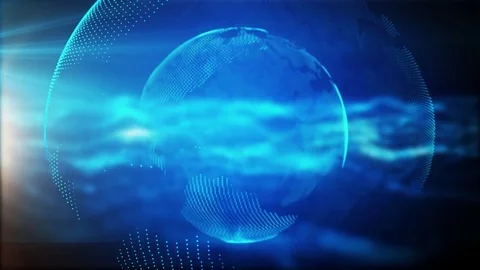 Digital data blue technology background Stock Footage 83997112