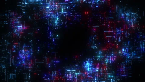 Digital Data Burst Stock Footage 144139663