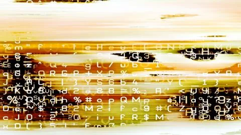 Digital Data Chaos Stock Illustration