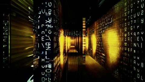 Digital Data Chaos Stock Illustration