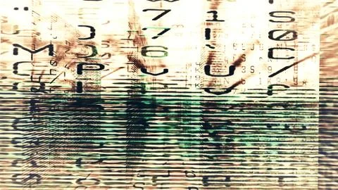 Digital Data Chaos Stockillustratie