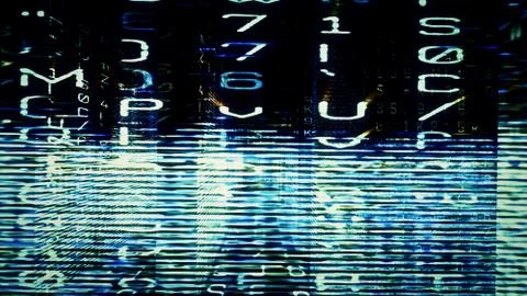 Digital Data Chaos 库存插图