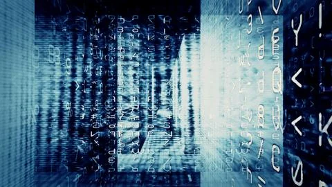 Digital Data Chaos Stockillustratie