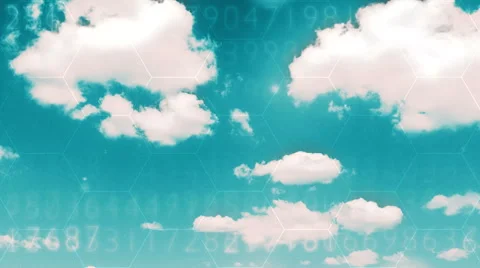 Digital data cloud depo 11 Stock Footage 50099424