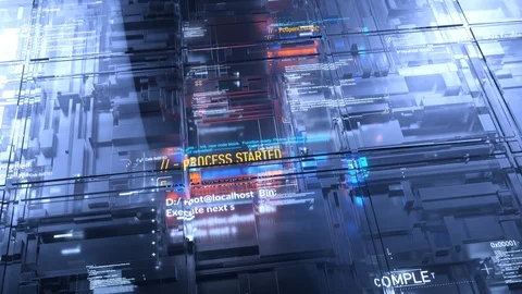 Digital Data code.Computer code,Abstract information 8k FUHD Seamless loop Vídeo Stock 100367008