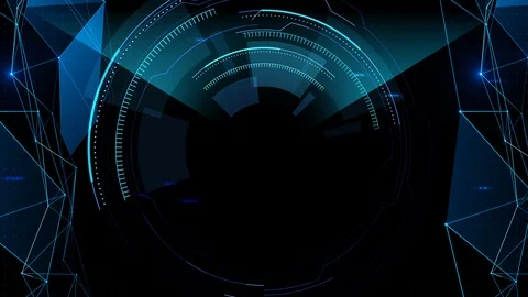 Digital data computer AI technologies concepts Background 5 black16 Stock Footage 124621563