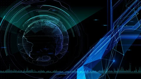 Digital data computer AI technologies concepts Background 5 black24 Видео 124625580