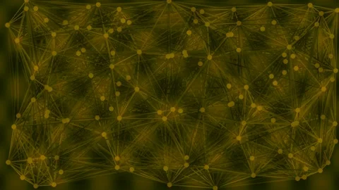 Digital data connection abstract network background with glowing nodes tech.. Stock Footage 335524881