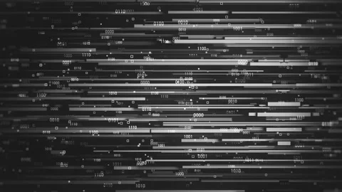 Digital Data Dark Background Stock Footage 152948070