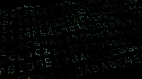 Digital data in distorted in cyberspace 4k Stock Footage 290431049