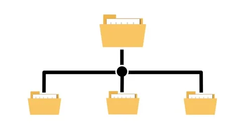 Digital Data Distribution And File Sync Animation 動画素材 335851388