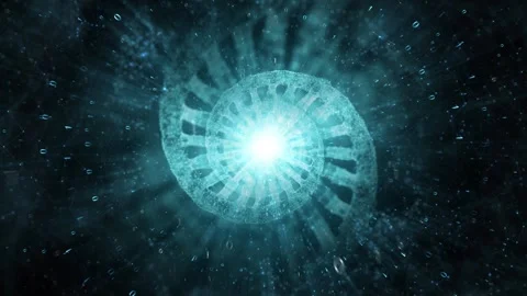 Digital data dna double helix chain animation Stock Footage 334816253