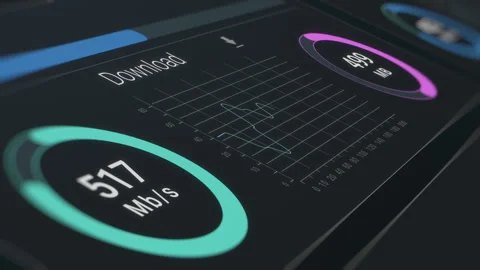 Digital data download and upload Video stock 265747546