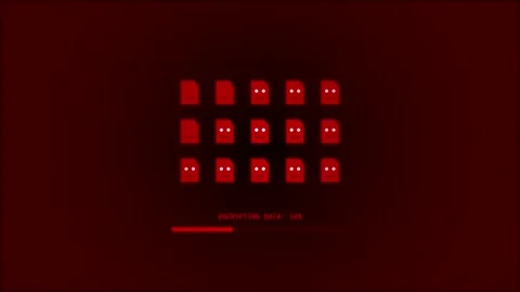 Digital Data Encryption Process Progress Bar Stock Footage 347568238