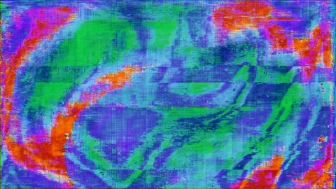 Digital data error neon futuristic holographic background. Bad tv effect for any Stock Footage 121650922