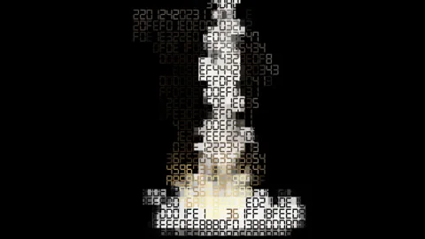 Digital data explosion with hexadecimal code Stock-Footage 346517896