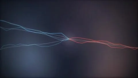 Digital Data Flow Abstract Lines Red Blue Graph Growing Trend Connect Futur.. Stock Footage 348070739