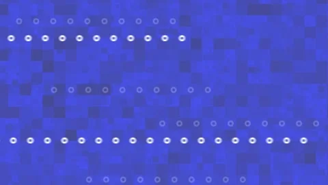 Digital Data Flow Animation with Glowing Dots and Grid. Stock Footage 236680773