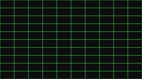 Digital data flow on black background with green grid lines and copy space Stock Footage 341541965