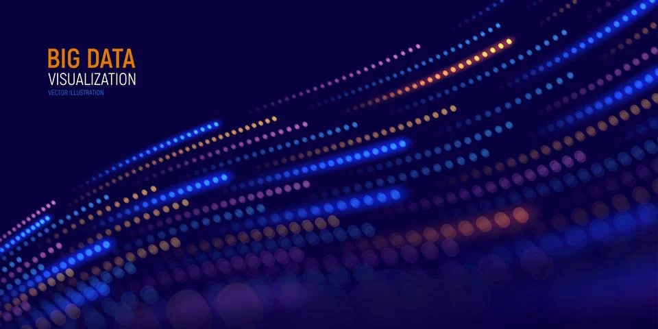 Digital data flow concept Stock Illustration