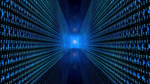 Digital Data flow Stock Footage 136227328