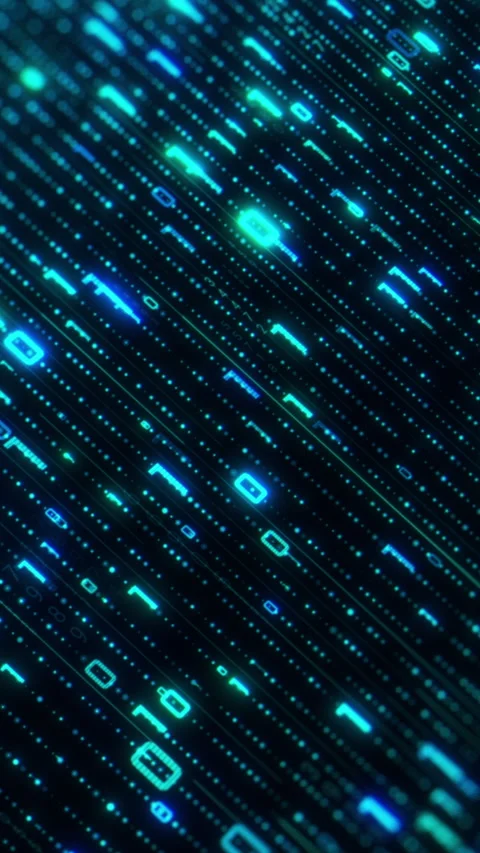 Digital data flow Stock Footage 301592883