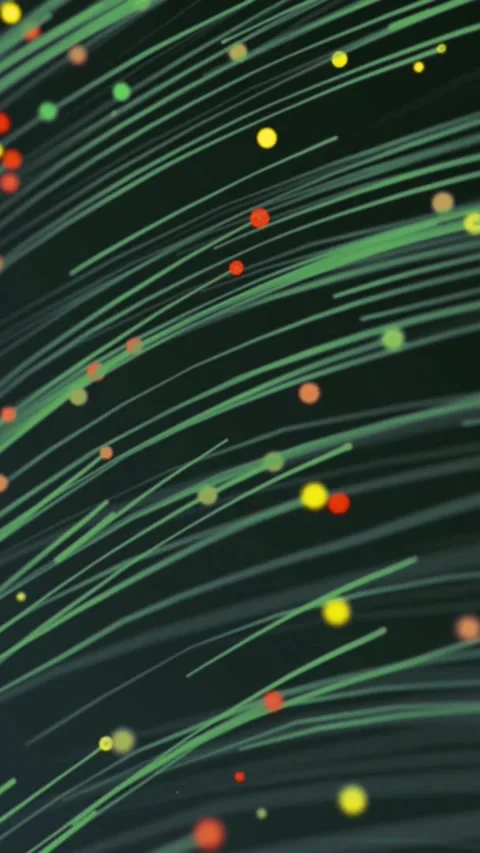 Digital data flow in futuristic network. High-speed fiber optic Stock-Footage 339638199