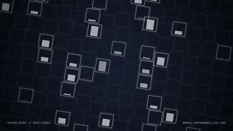 Digital Data Flow Grid Background - Abstract Technology Network Connection Stock Footage 348073250