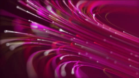 Digital Data Flow Pink Fiber Optic Light Technology Motion Background Stock Footage 188535860
