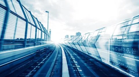 Digital data flow on road in concept of cyber global communication and coding Stock Photos