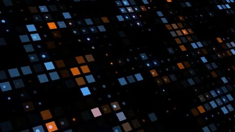 Digital data flowing across a futuristic technology network grid background Stock Footage 344586777