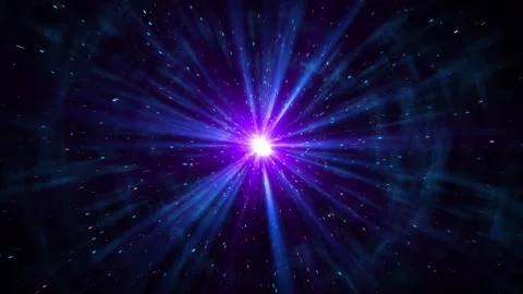 Digital data flowing through abstract light tunnel network digital energy glowin Stock Footage 341900841